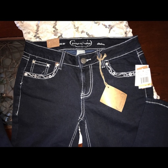 NWT Project Indigo Macy's blue jeans Size 7 - Picture 4 of 7